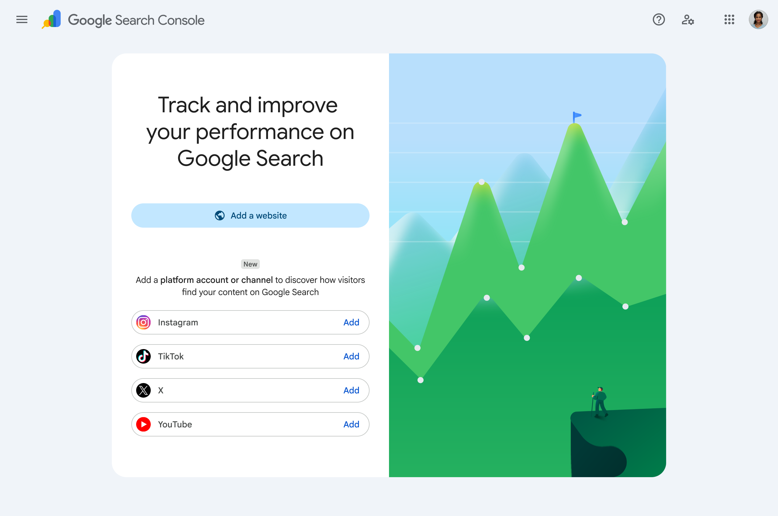 Google Search Console Platform Property